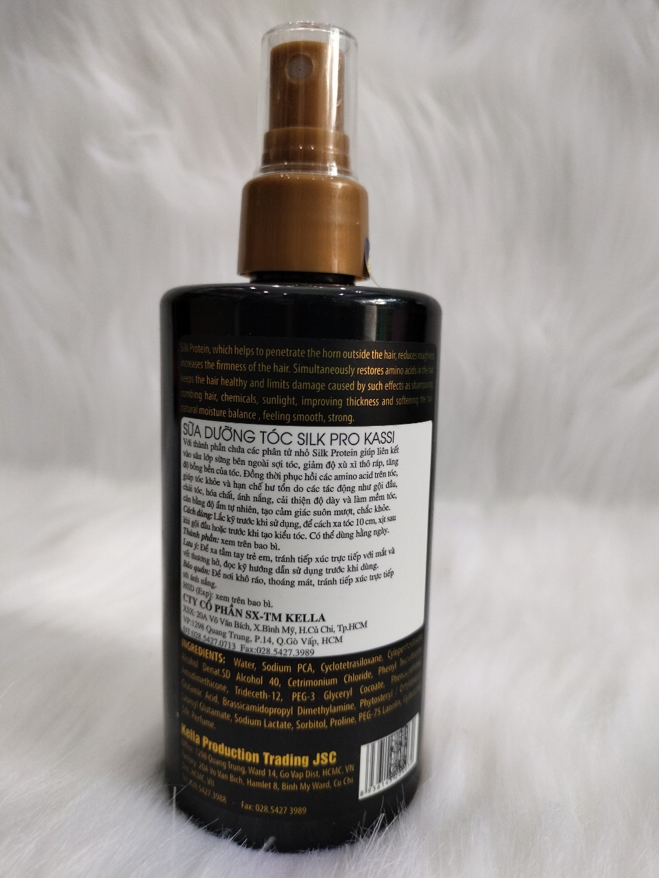 Xịt dưỡng siêu thơm Kassi chai đen * 250ML