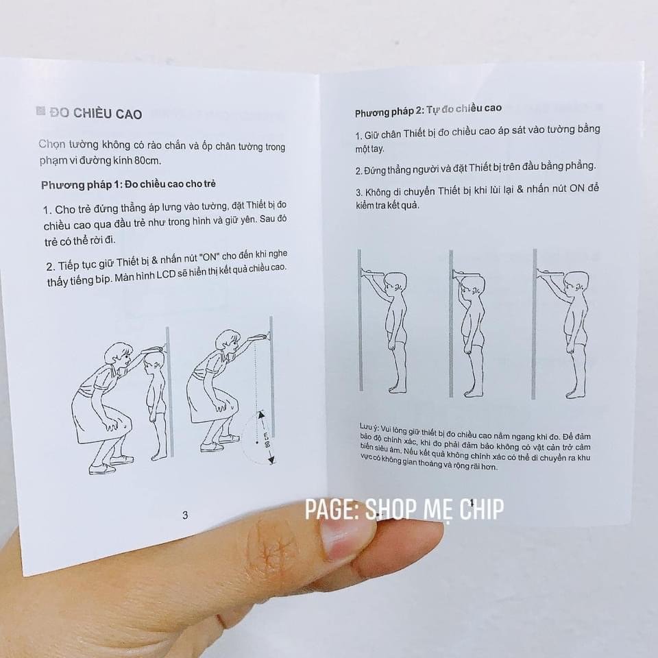 THƯỚC ĐO CHIỀU CAO ĐIỆN TỬ ( quà tặng Pediasure)