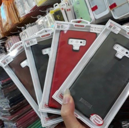 Ốp lưng cao cấp sulada cho Samsung Galaxy Note 9 vân da bò