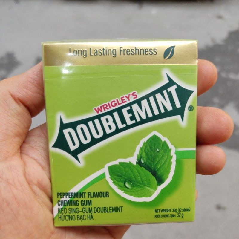 Kẹo Sing Gum Doublemint Hương Bạc Hà thỏi 32g