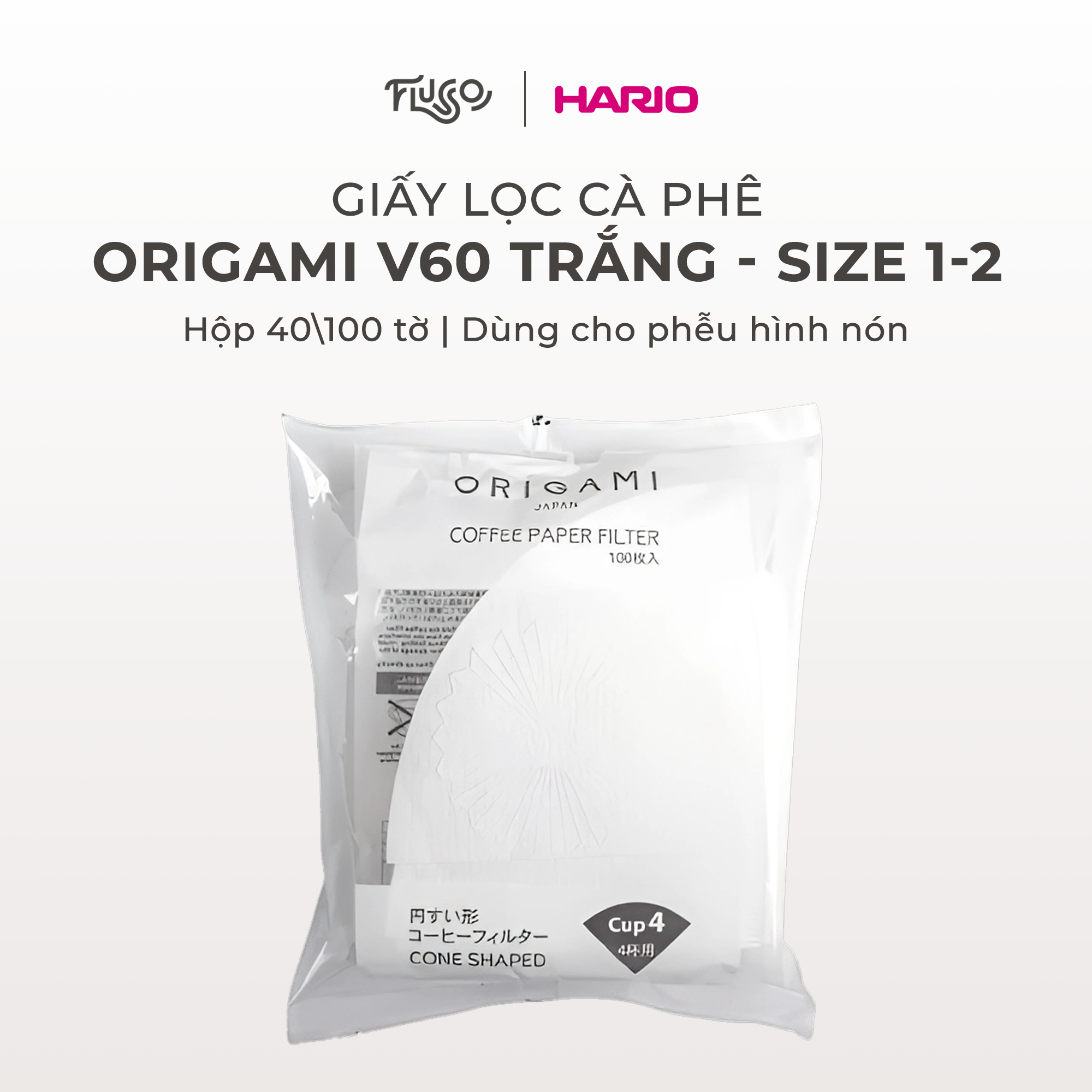 [ORIGAMI JAPAN] Giấy lọc cà phê Origami - ORIGAMI Paper Filter