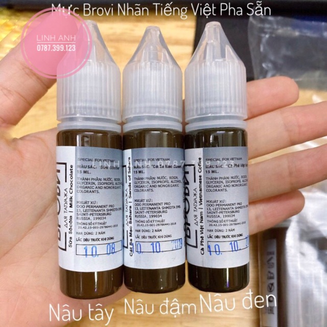 MỰC BROVI CAO CẤP NGA [CHÍNH HÃNG 100%] PHUN XĂM THẨM MỸ