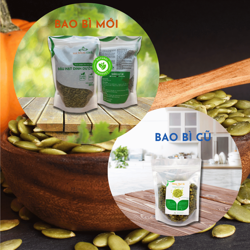 Pumpkin seed kernel 500g (China) - Nhân hạt bí