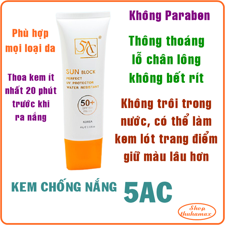 Kem chống nắng Hàn Quốc Sun Block 5AC
