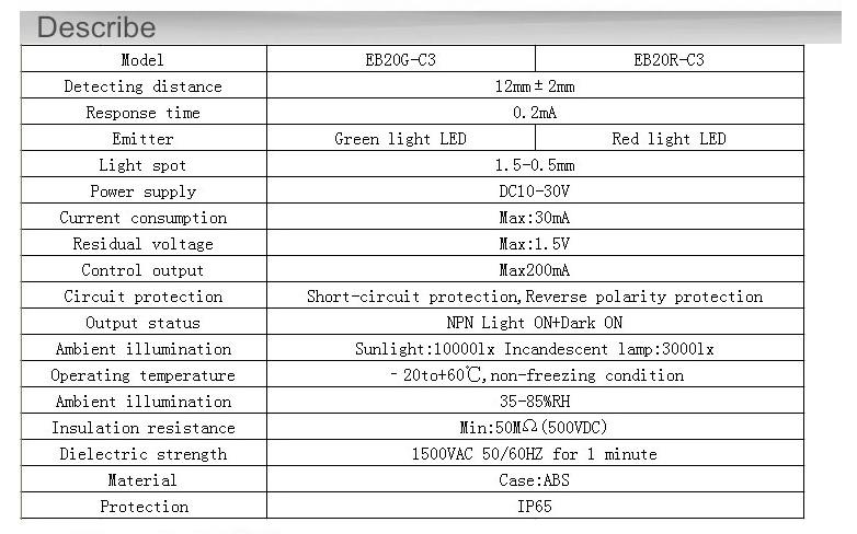 [HCM]Cảm biến màu EB20G-C3 hiệu Aotoro