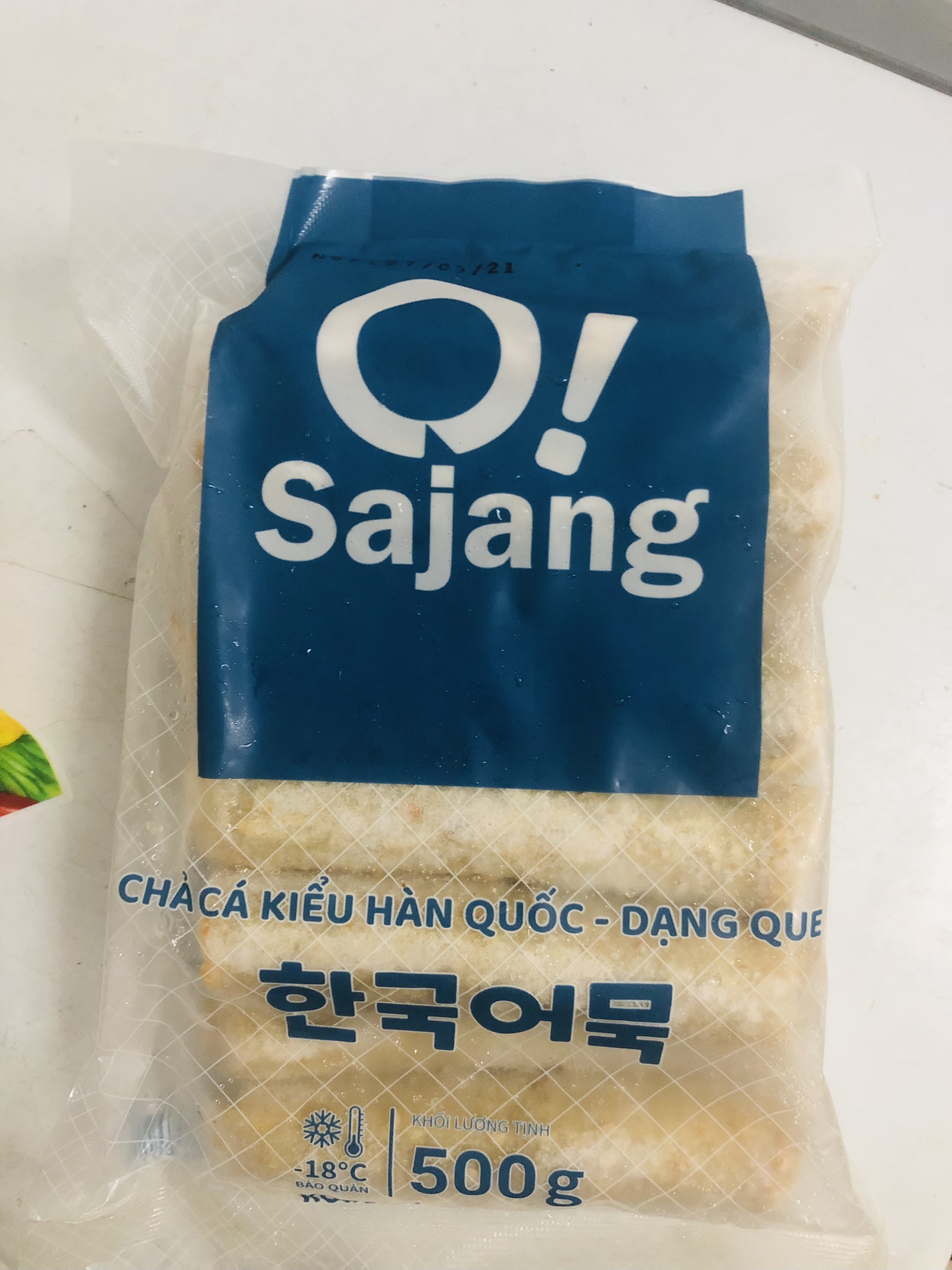 Chả cá kiểu Hàn Quốc dạng que 500g