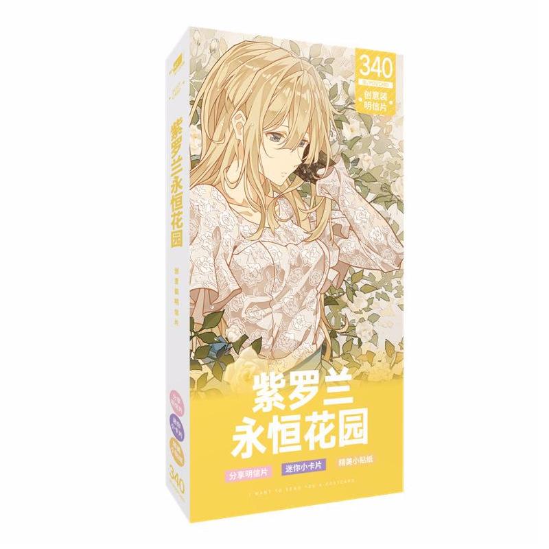 Hộp ảnh postcard VIOLET EVERGARDEN 340 ảnh anime chibi