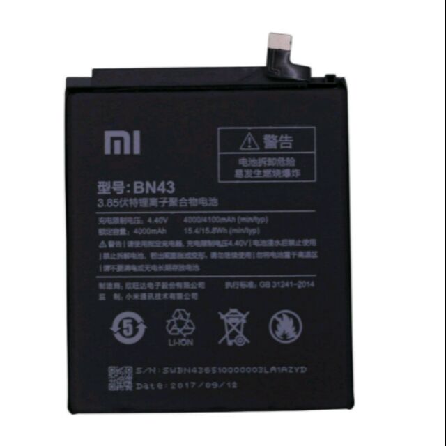 Pin xịn xiaomi redmi note 4x - bảo hành 6 tháng123123