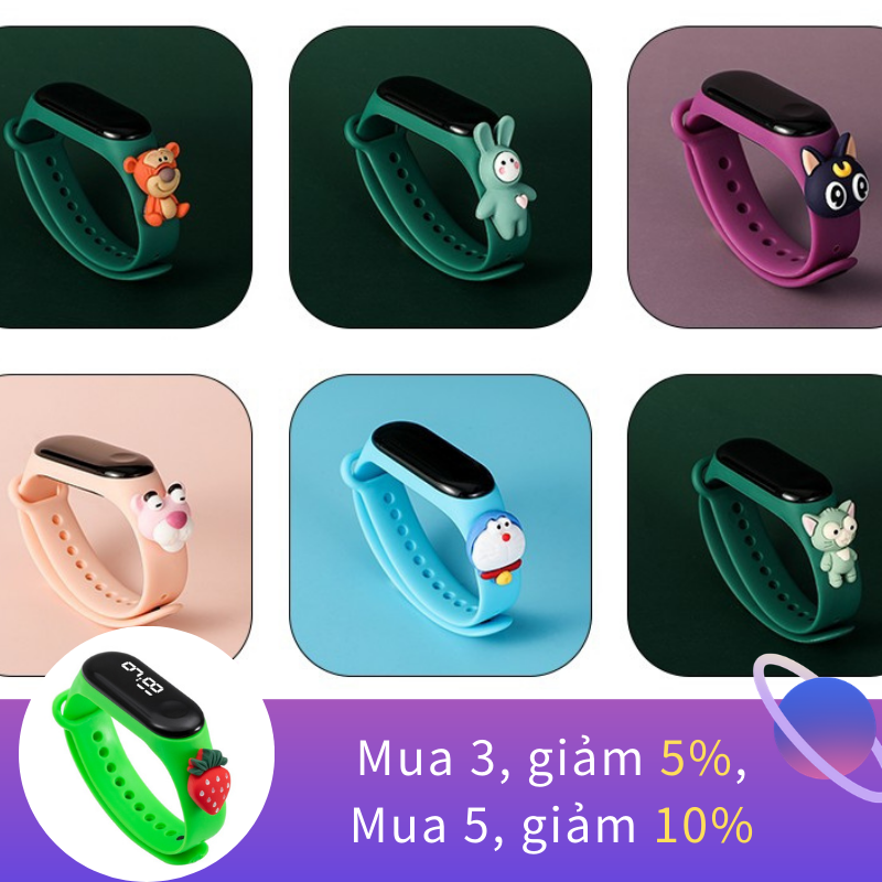 Nơi bán Letu Trẻ Em 3D Phim Hoạt Hình Điện Tử Đồng Hồ Trẻ Em Của Đa Chức Năng Led Sáng Lịch Đồng Hồ Đeo Tay Chàng Trai Cô Gái Sinh Viên Thể Thao Không Thấm Nước Dây Đeo Cổ Tay