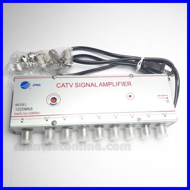 Bộ chia truyền hình cáp 1 ra 8 khuyếch đại tín hiệu JMA ( cắm điện ) - Shop uy tín và chất lượng