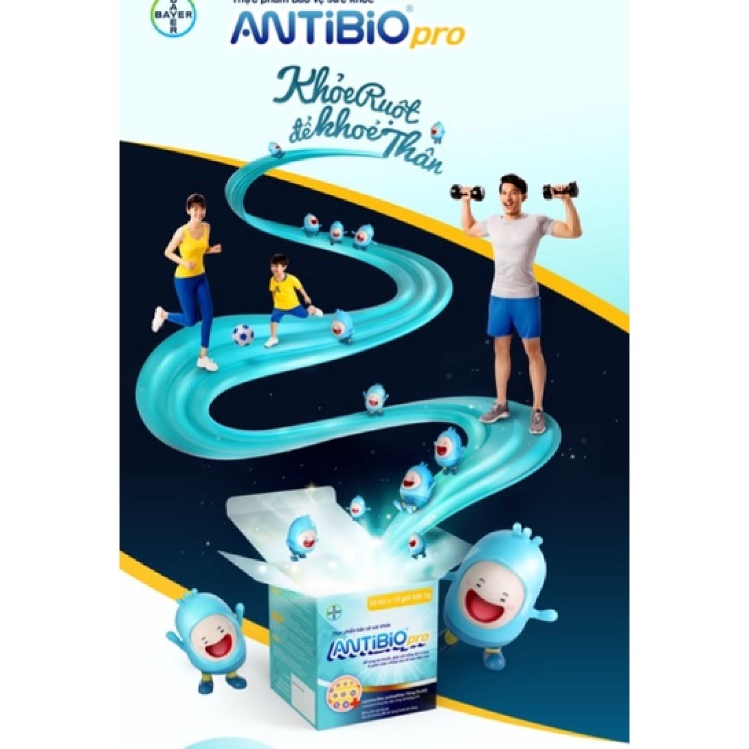 [Chính Hãng]10 gói men vi sinh Antibio Pro