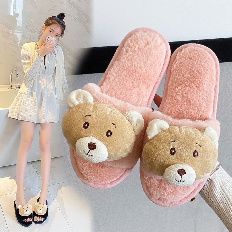 Dép lông gấu ,dép ấm đi trong nhà
