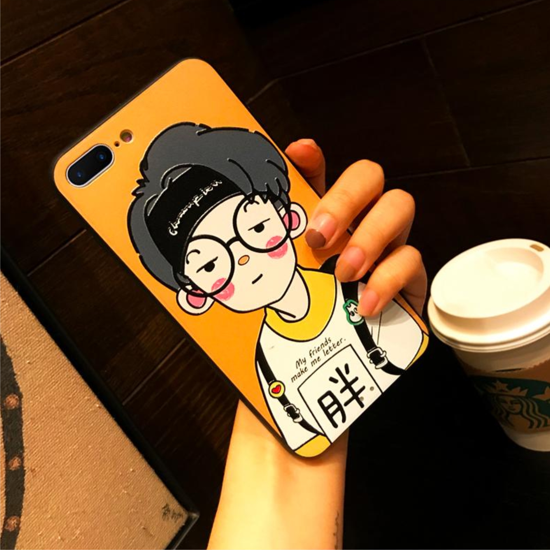 [ IPHONE ] Ốp Lưng Silicon My Friend (Không Vân Nổi)