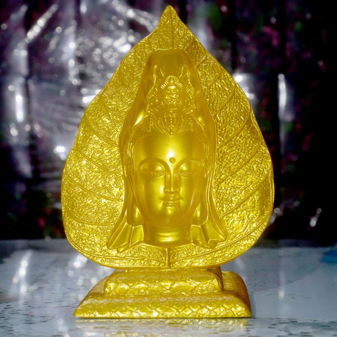 Tượng ngài quan thế âm bồ tát lá bồ đề 3d