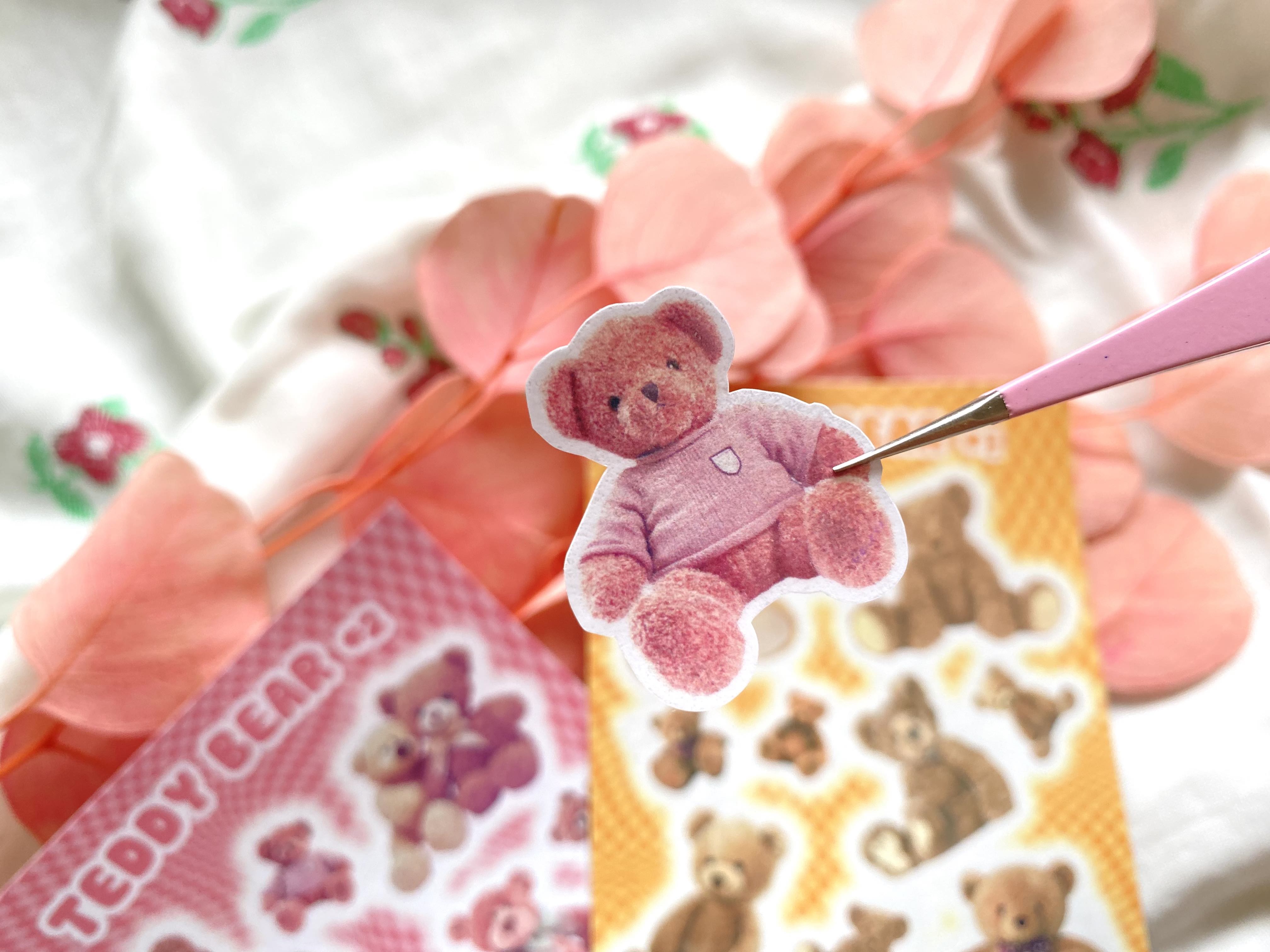 [Teddy] Sticker decal gấu bông Teddy Bear (cán màng bóng)_ hanaland