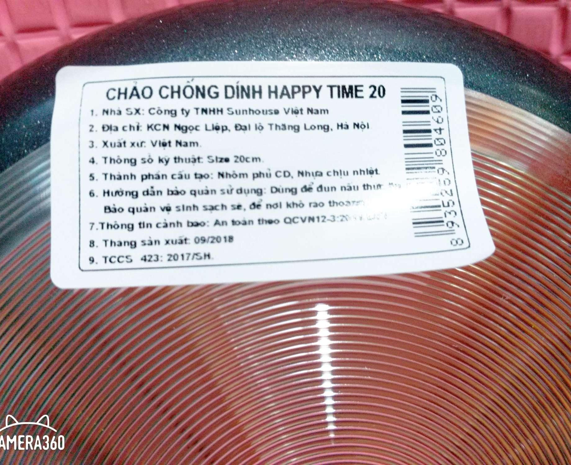 Chảo chống dính Sunhouse 20cm