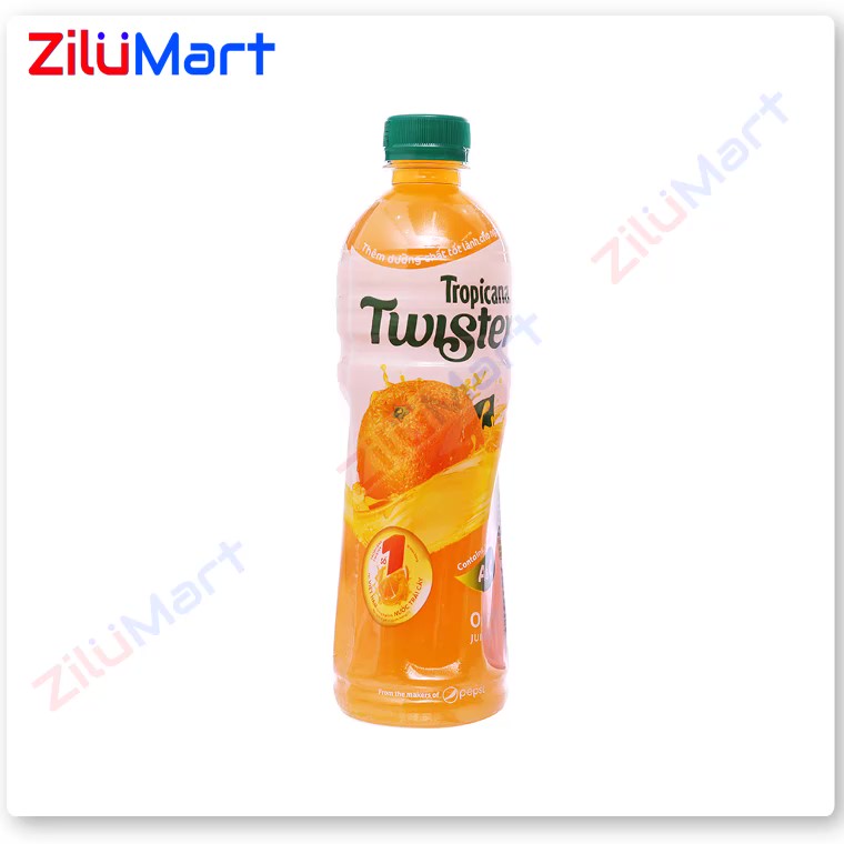 Nước cam ép Twister Tropicana (lốc 6 chai) loại 455ml