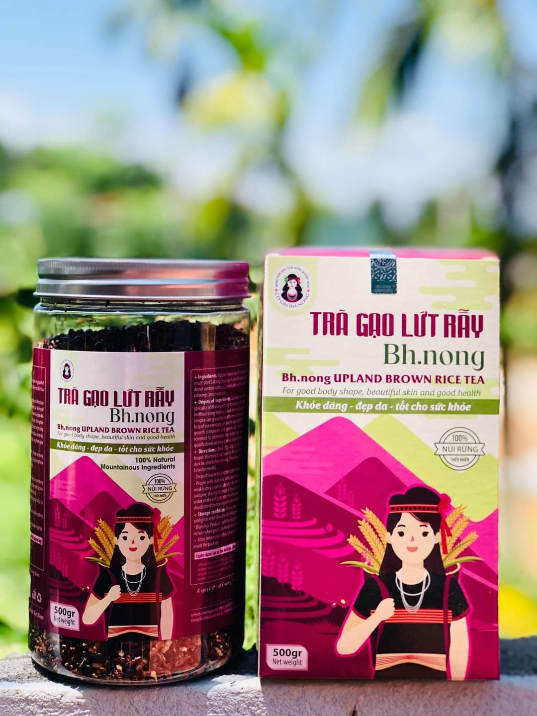 [HCM]Trà gạo lứt rẫy BHNONG- BEANFOOD