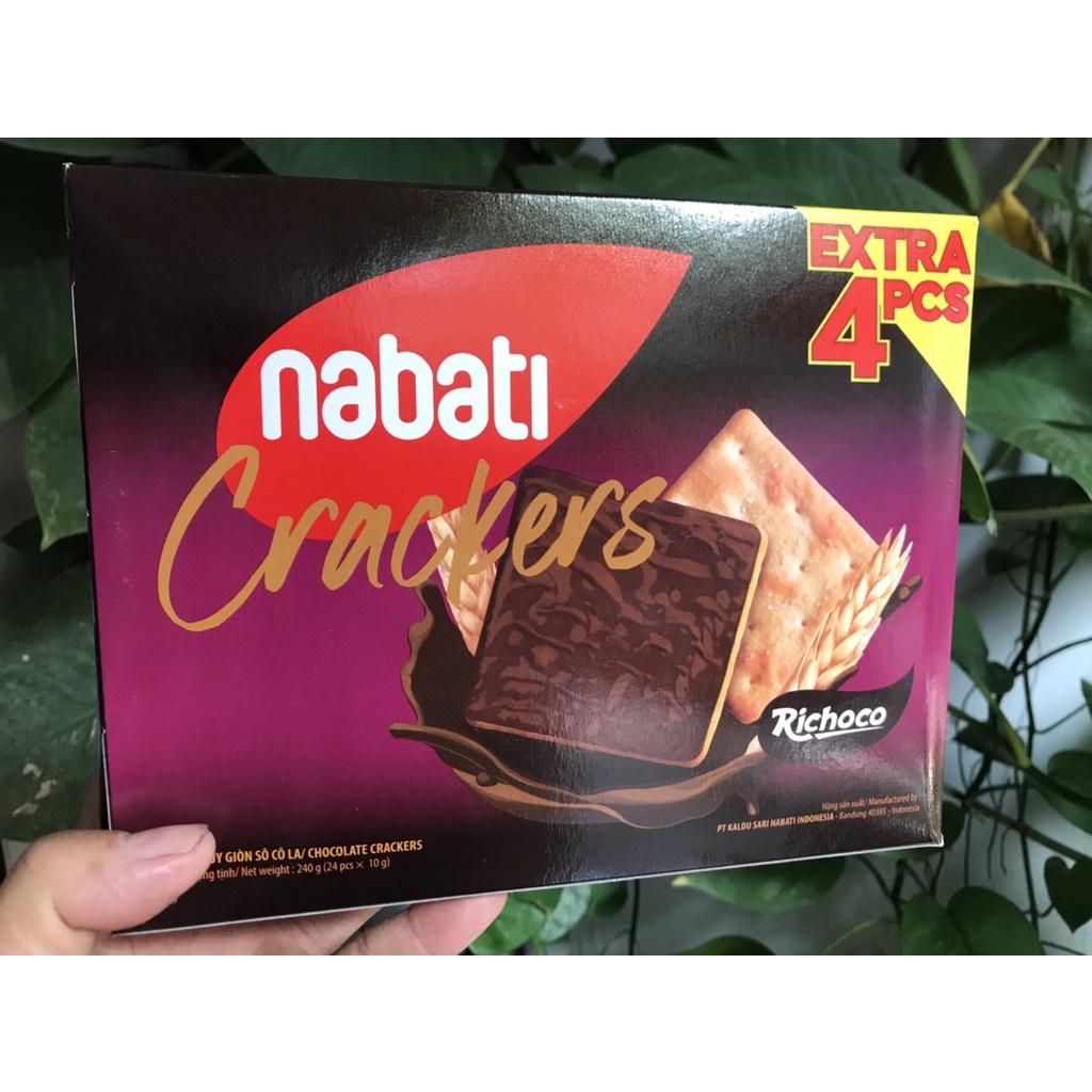 Bánh Quy Giòn Sôcôla - chocolate Nabati Richeese Cheese Crackers Hộp 240g
