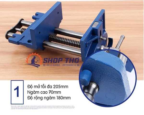 Eto kẹp bàn cỡ 7''- Vise Quick Release