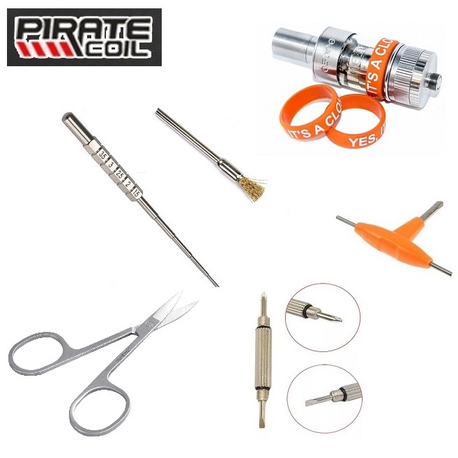 Bộ Combo Quấn Coil Siêu Rẻ ( Kéo / Coilzig / Chổi Coil / Vít T / Vít 2 Đầu / Vòng Silicone Bảo Vệ)