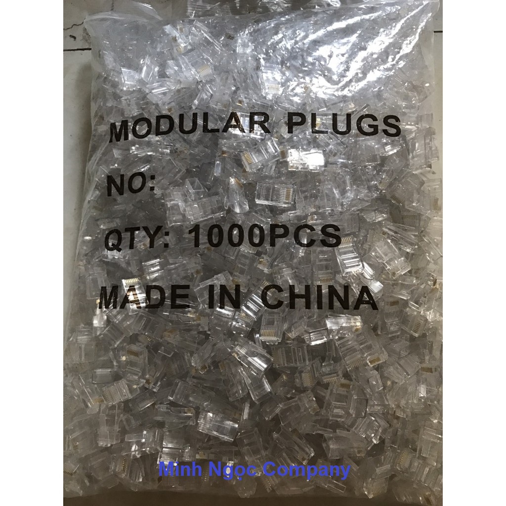 Túi 1000 chiếc hạt mạng rj45