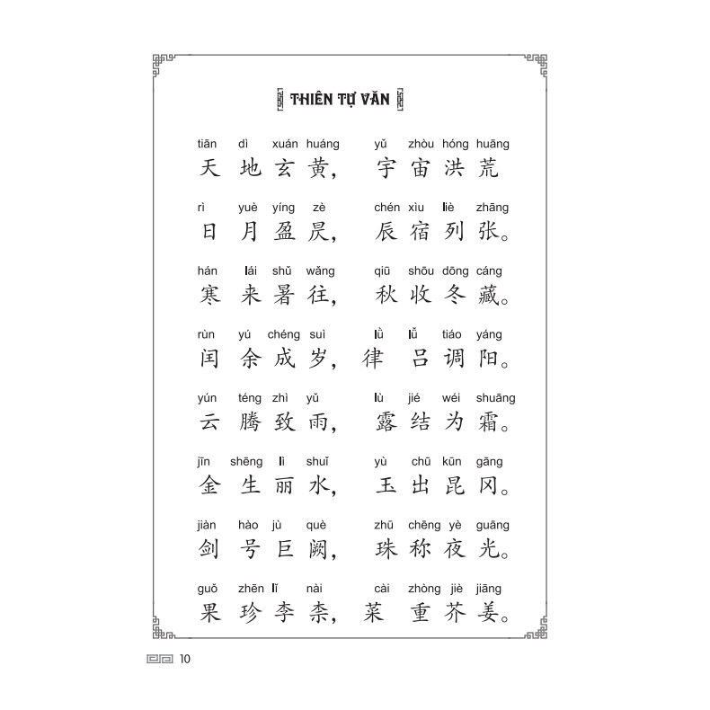 Sách - Thiên Tự Văn (bìa mềm)- Mhbooks tặng bookmark