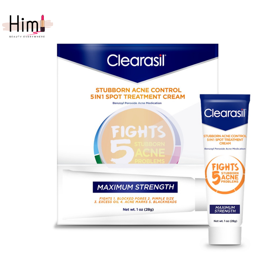🇺🇸 Kem chấm mụn Clearasil có Benzoyl Peroxide