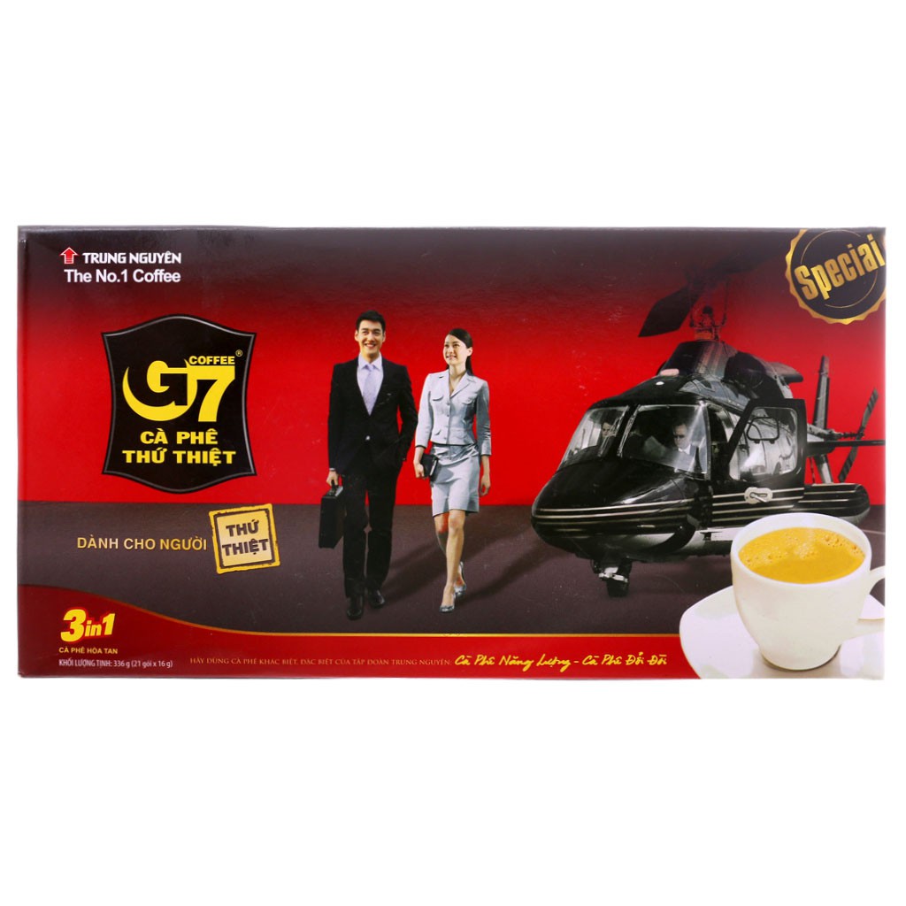 Cà Phê Hòa Tan 3in1 G7 Hộp 336g (21 gói x 16g)