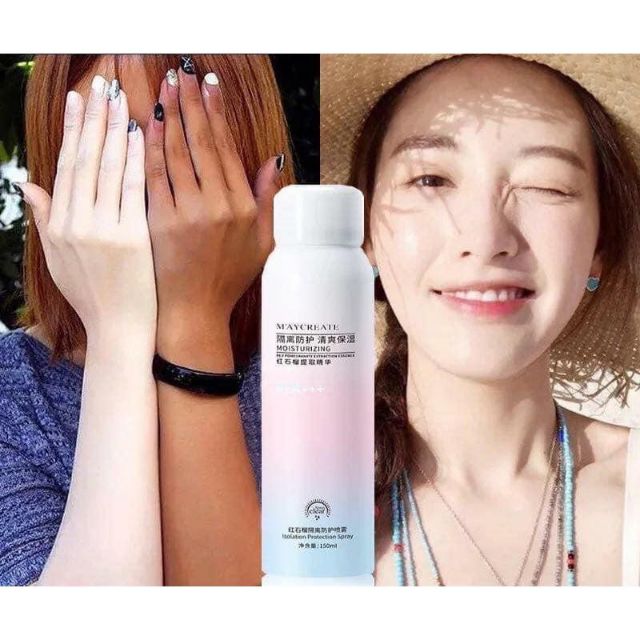 Xịt Chống Nắng Maycreate - 30Spf - Nâng Tông Nhẹ 150ml