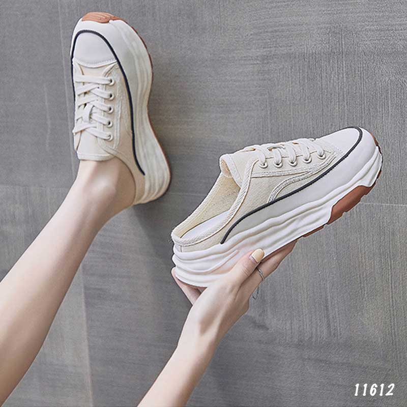 Giày sục giày lười vải canvas nữ 11612