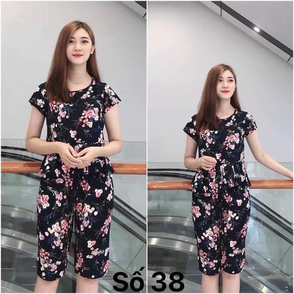 [HCM]Đồ mặc nhà - Bộ tole lanh lụa Thái dưới 70kg (giá sỉ)
