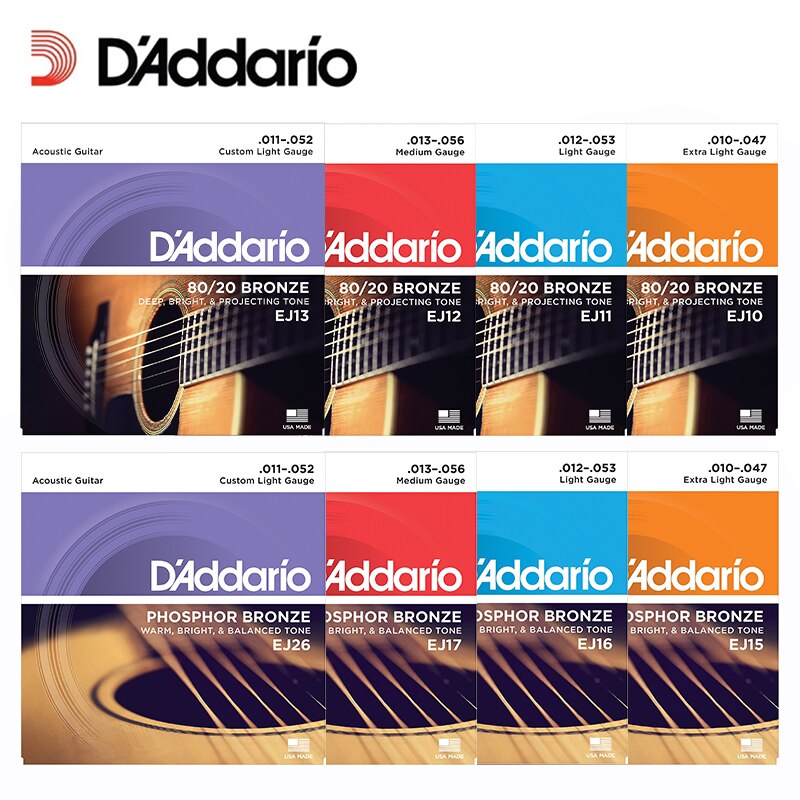 Dây Đàn Guitar Acoustic D'Addario EJ10