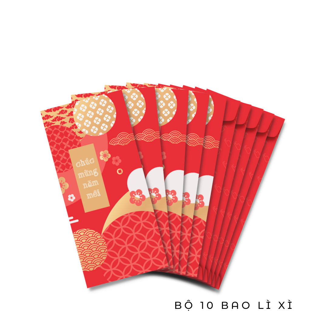[Quà tặng không bán] Bộ 6 bao lì xì Unique Case 2023