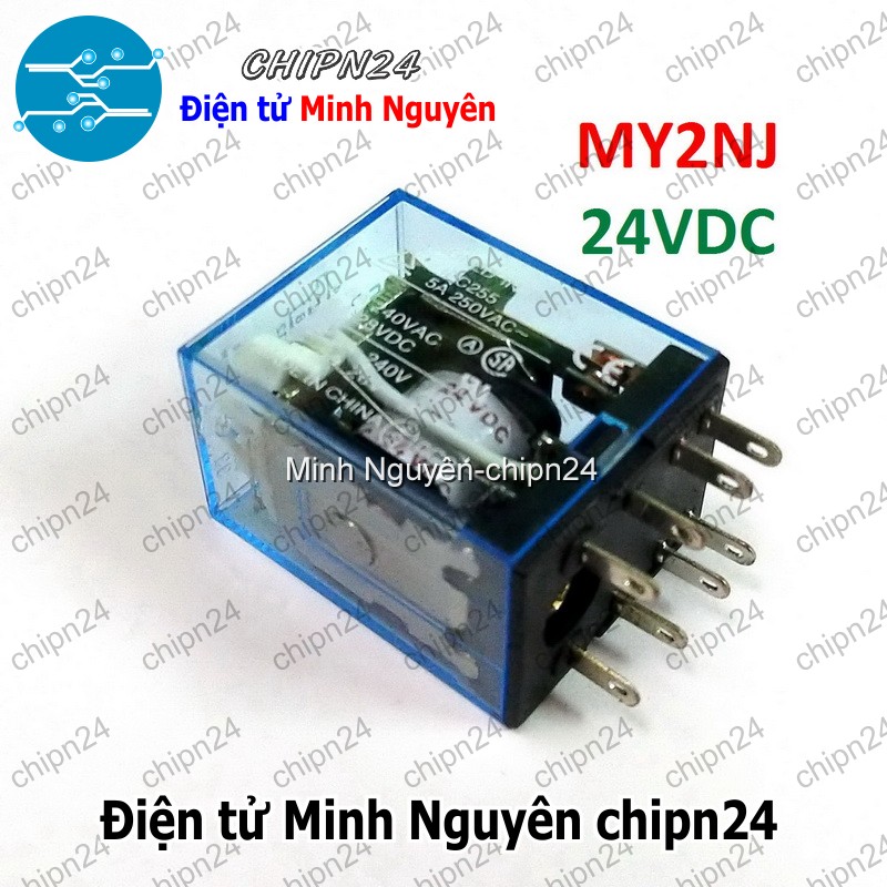 [1 con] (F200.2) Relay Kiếng 8 Chân 5A 24VDC - HH003673