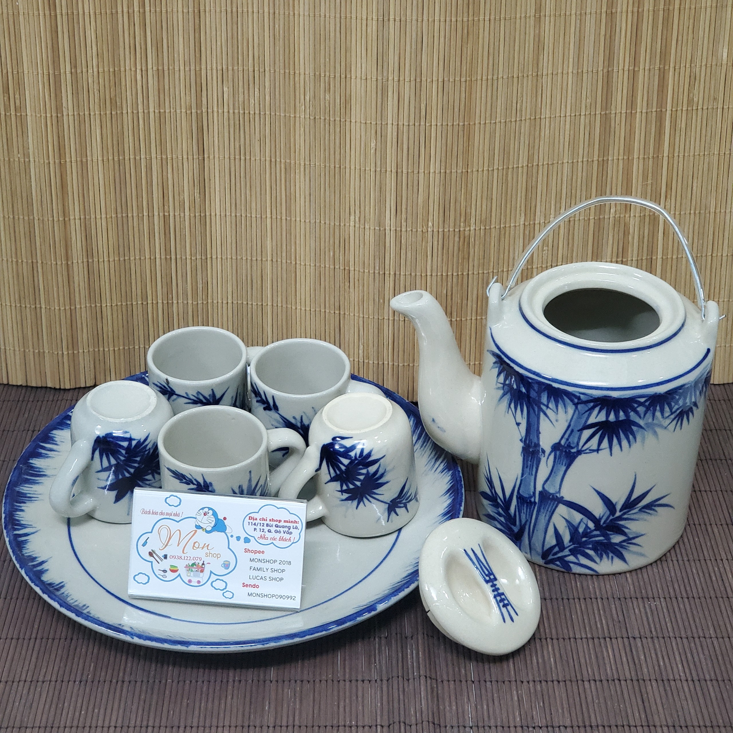 [Freeship MAX]BỘ BÌNH TRÀ GỐM NUNG THỦ CÔNG CAO CẤP