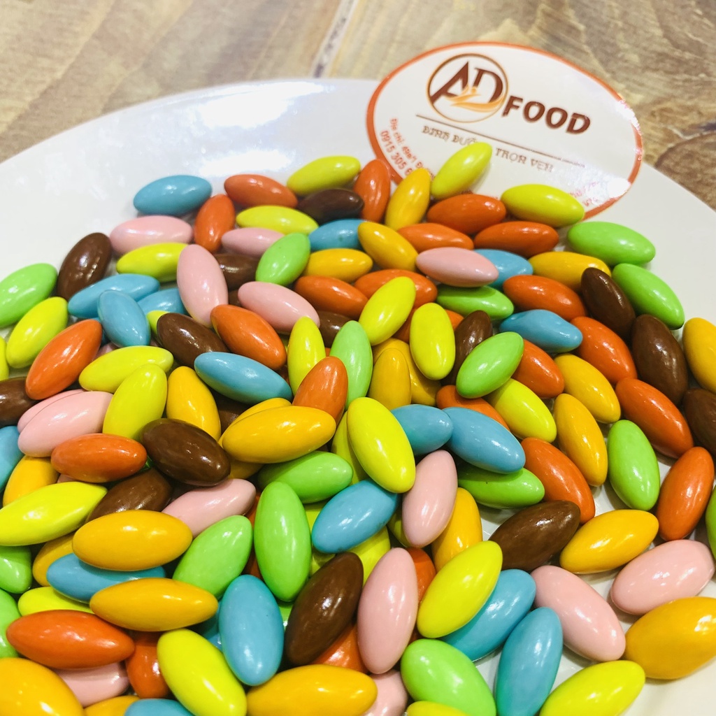 500g viên kẹo socola con nhộng nhiều màu sắc hấp dẫn