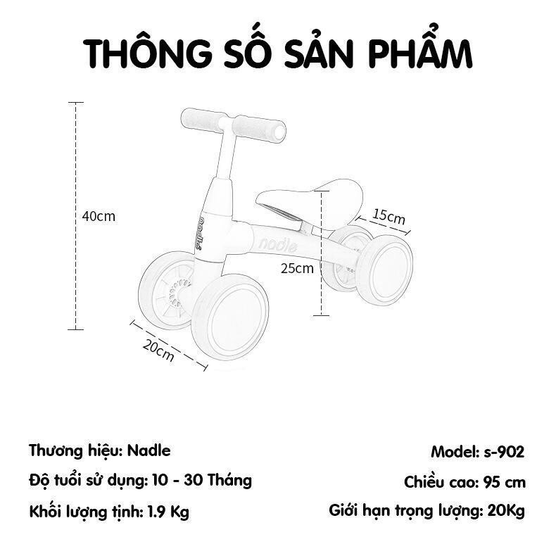 Xe chòi chân Nadle S-902