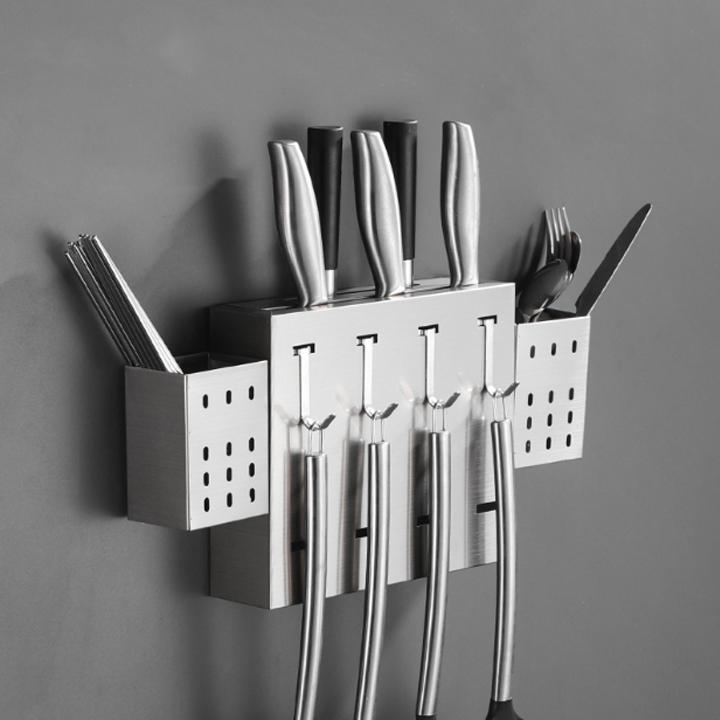 Kệ để dao, đũa dán tường inox 304 không zỉ