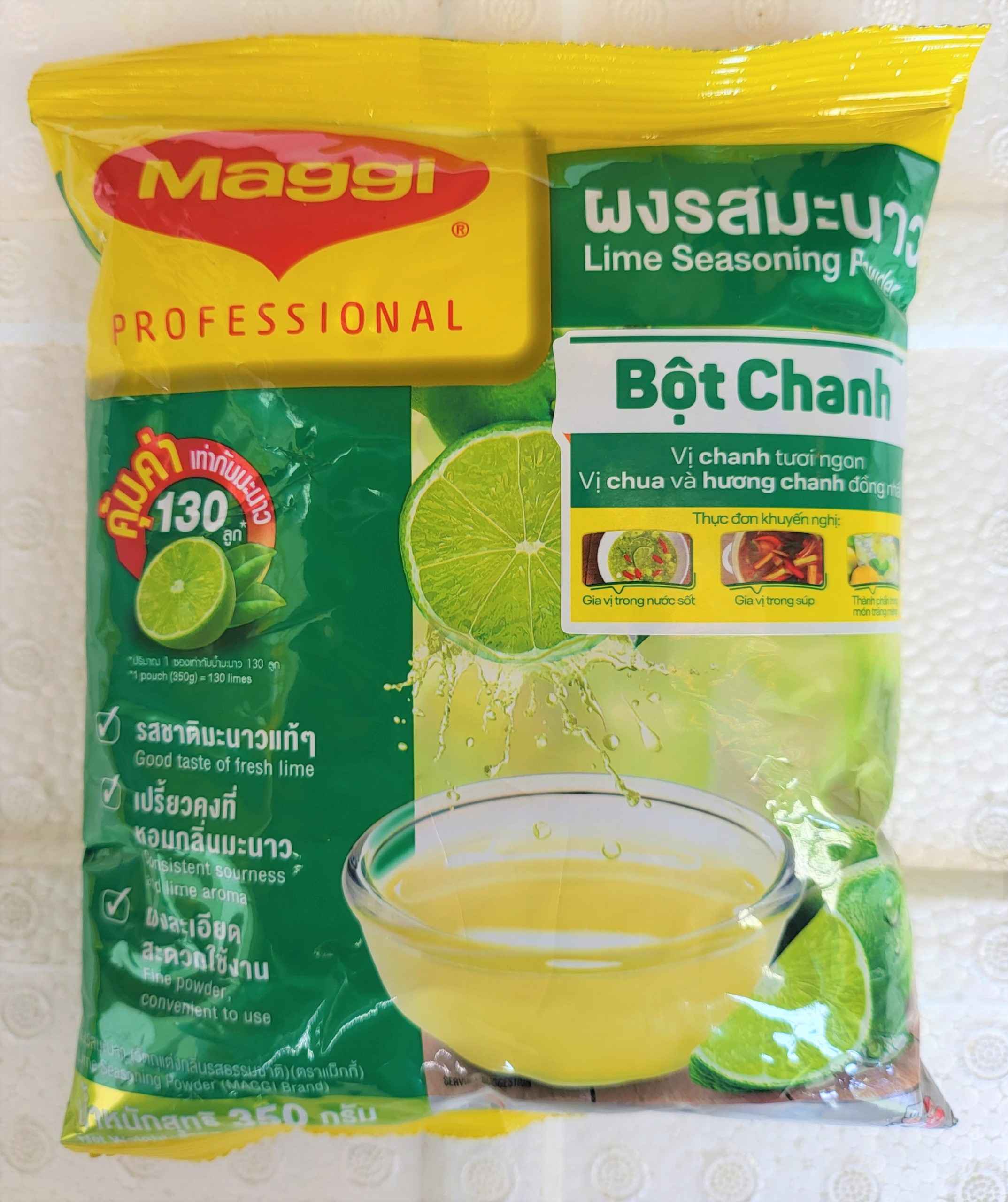 Gói 350g BỘT CHANH Thailand MAGGI Lime Seasoning Powder halal nes