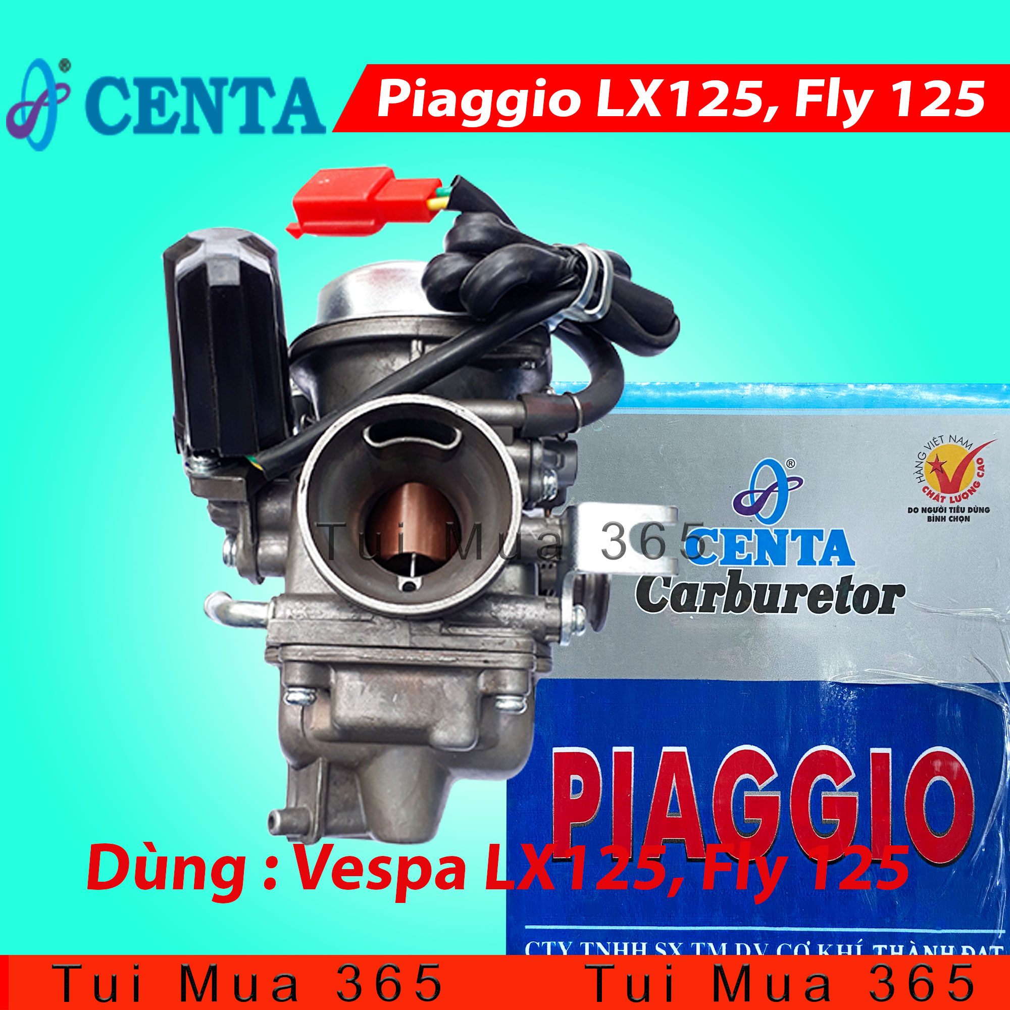 Bình Xăng Con Centa xe Vespa LX 125 xăng cơ Piaggio Fly 125 Tiết Kiệm Xăng