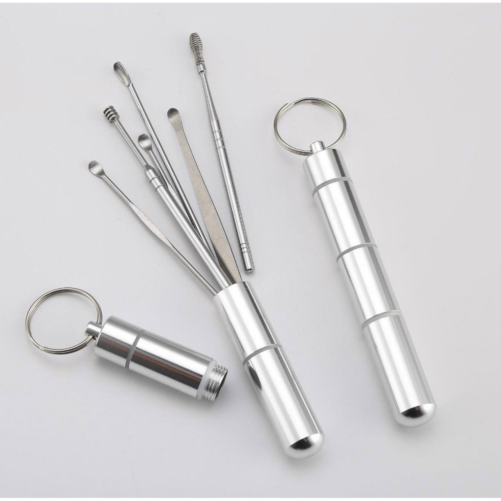 Đèn soi tai,ngoáy tai có đèn an toàn chuyên nghiệp bộ lấy ráy tai cho bé kèm hộp đựng sang trọng