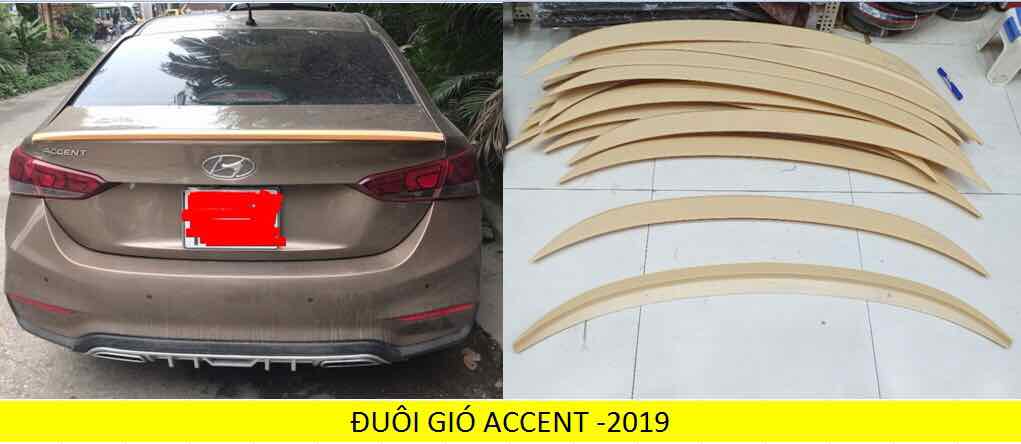 Đuôi gió liền cốp Accent 2018 -2020 mộc chưa sơn