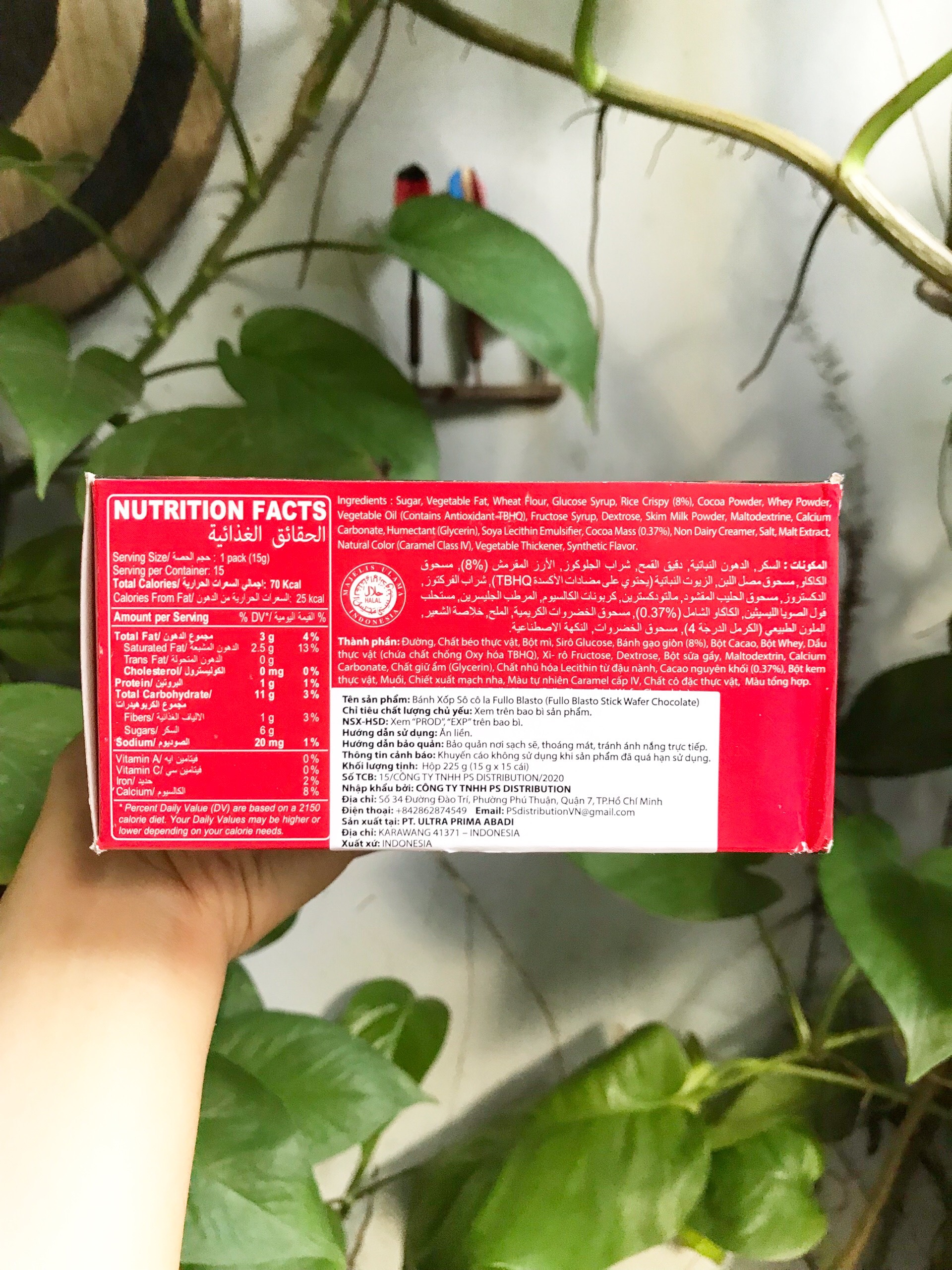 Bánh Xốp Sôcôla Fullo Blasto (Hộp 15 cái)