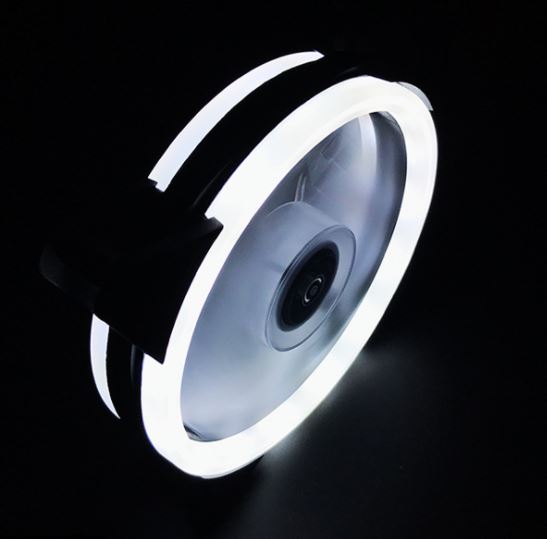 Fan case PC-Led RGB-12cm-3pin.