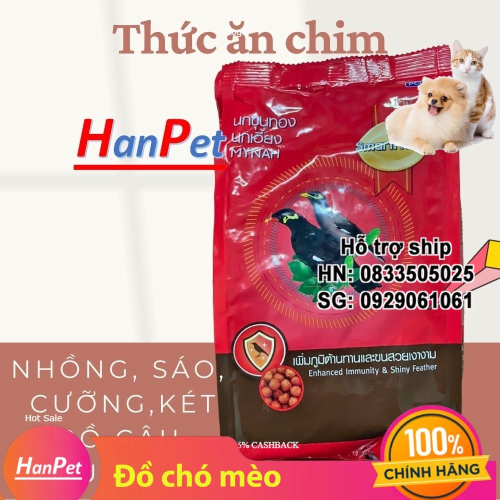 thức ăn cho chim (Cám chim Thái Lan) gói 400gr cám ớt Thái