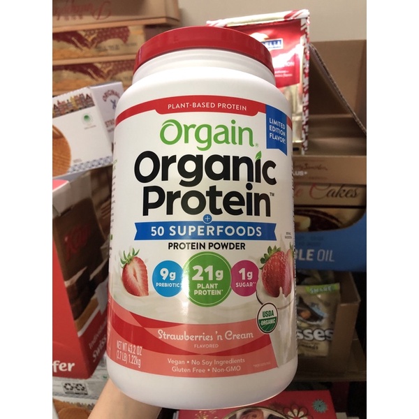 Orgain Protein organic Bột Đạm Làm Bánh Pha Sữa hữu cơ thực vật