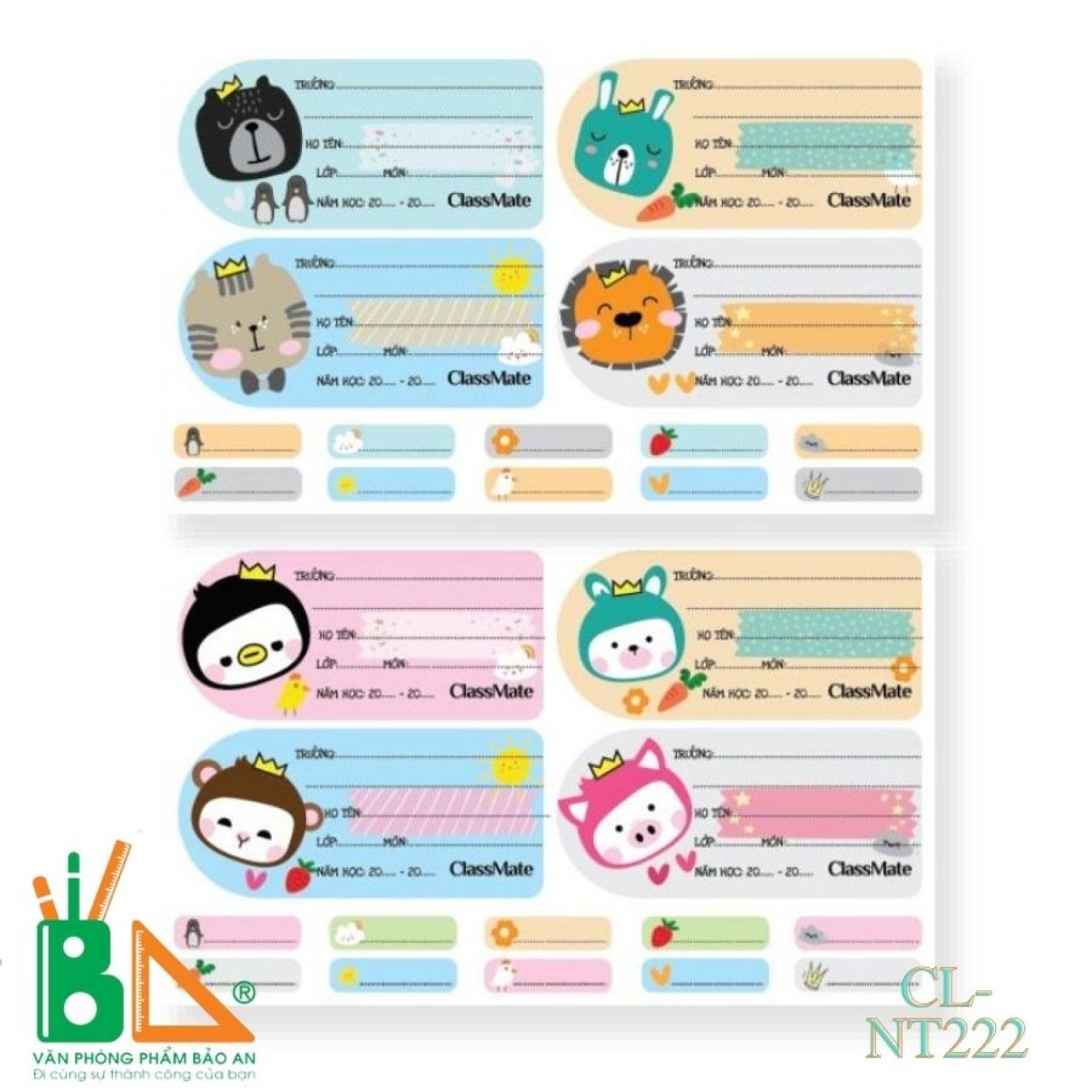 COMBO 2 TẬP  Nhãn vở Classmate Cartoon CL-NT222
