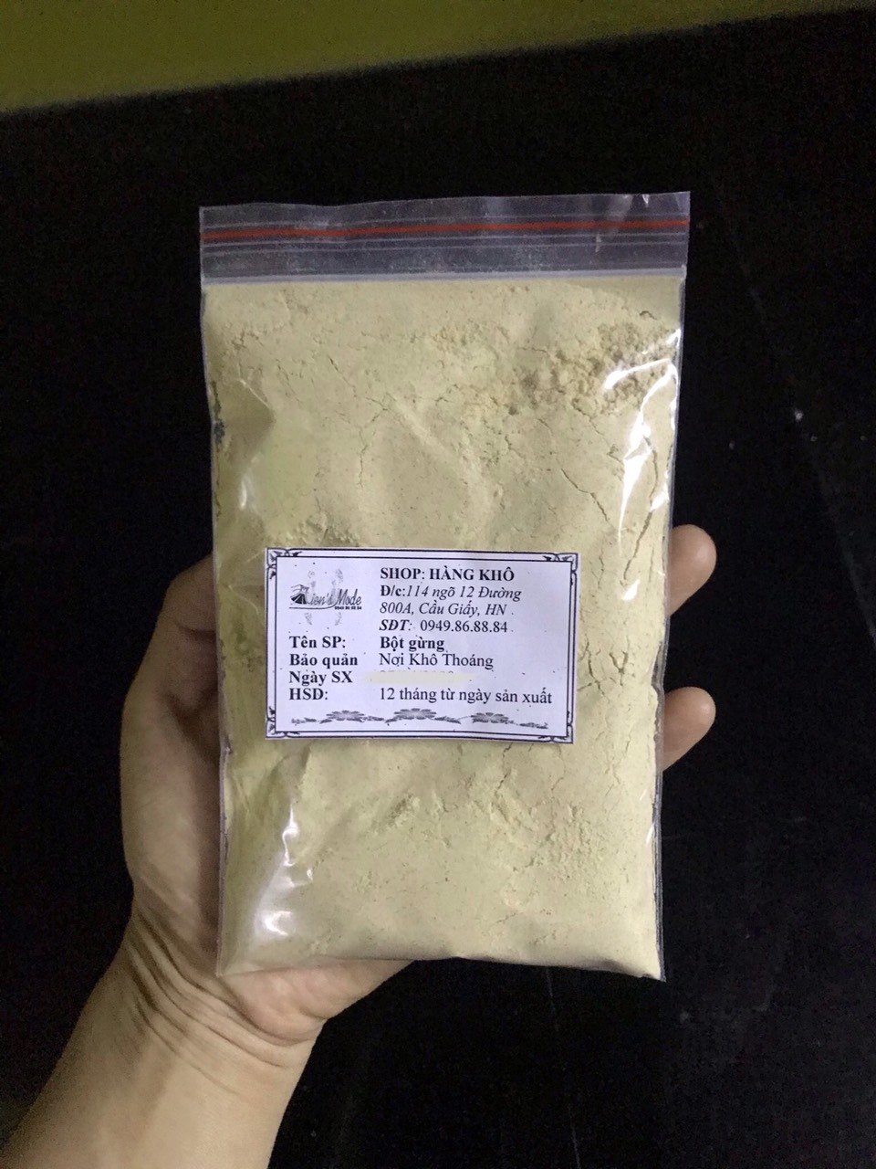 100gr Bột củ Gừng nguyên chất