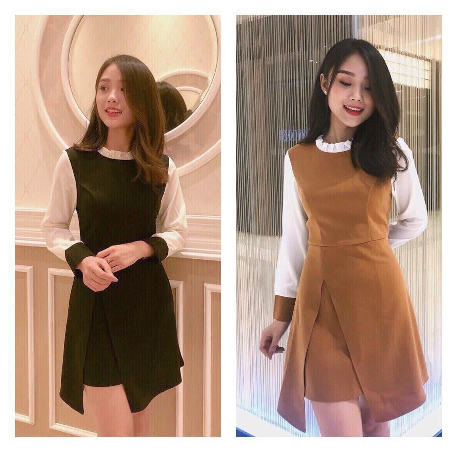 Đầm Nữ ( Váy Nữ ) Voan Phối Cát Hàn Thời Trang Bambo